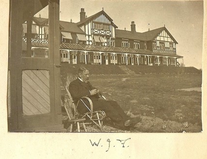 Easter 1901 - William Joseph Fanning , sitting outside the Sanitorium